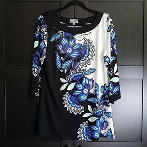 Embellished Printed Dress Top